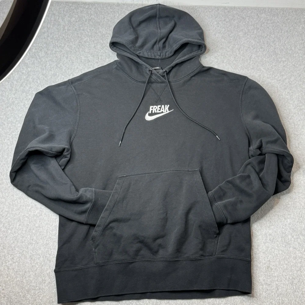 Nike Hoodie‎ Mens Extra Large Black Sweater Sweater Giannis Freak Center Swoosh